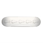 Birnen-Skizze. Zeilendarstellung im Grau Personalisierte Skateboarddecks