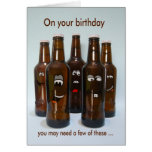 Birthday Beer Humor Getting Older Greeting Card
