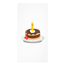 Birthday Cake Personalized Photo Card