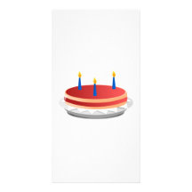 Birthday Cake Photo Greeting Card