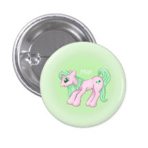 Birthstone Einhorn kann,/Smaragd Button