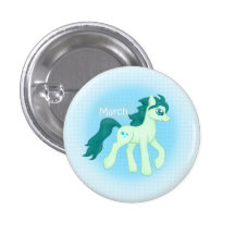 Birthstone PonyMärz/Aquamarine Buttons