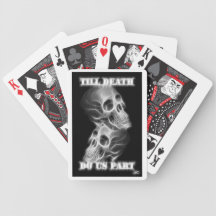 Bis Tod tun Sie uns Teil-Spielkarten