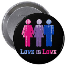 Bisexual-Liebe ist Liebe distressed.png Button