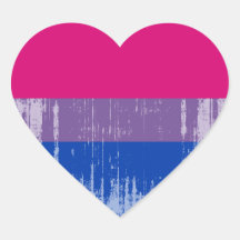 Bisexueller Stolz distressed.png Aufkleber
