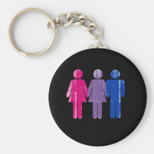 Bisexuelles Mädchen distressed.png Schlüsselanhänger