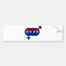 Bisexuelles Symbol Autoaufkleber