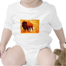 Bison/Büffel Baby Strampler