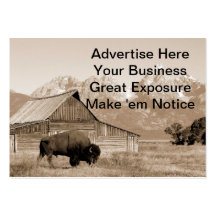 Bison/ScheuneSepia Visitenkarten Vorlagen