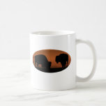 Bison-Sonnenuntergang Kaffee Tassen