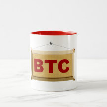 bitcoin schild holz teehaferl