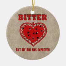 Bitteres Kugel-Herz Ornamente