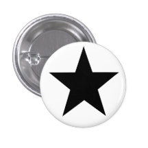 Black Anarchy Star (klassisch) Button
