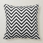 Black and White Chevron Pattern kissen