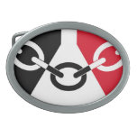 Black Country Flagge Gurt-Schnalle Ovale Gürtelschnallen