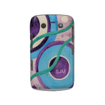BLACKBERRY MUTIGE Case-Mate-abstrakte Blues Blackberry Bold Hülle