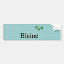 Blaine Iren-Name Autosticker