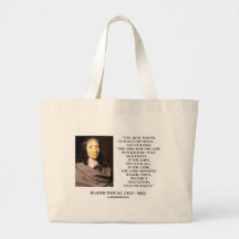 Blaise Pascal-Gewinn-Verlust-Wagering Gott existie Tragetaschen