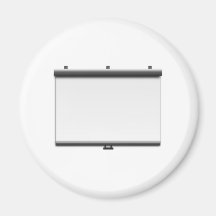 Blank Movie Screen Fridge Magnet