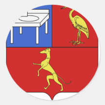 Blason fam fr Berthollet Round Sticker