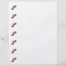 Blasse magentarote und weiße Orchideen Flyer