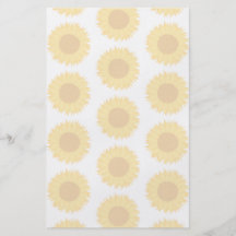 Blasses Sonnenblume-Hintergrund-Muster Vollfarbige Flyer