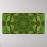 Blatt grünes Kaleidosope Plakatdruck
