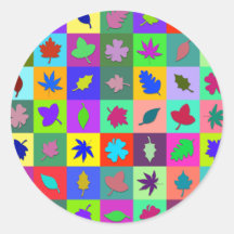 Blatt-Mosaik Aufkleber