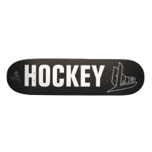 BLÄTTER Hockey-Skate-Logo Skateboard Deck