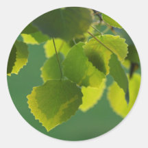 Blätter Wellness Runde Sticker