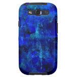 Blau auf blauer abstrakter Malerei Galaxy S3 Hüllen