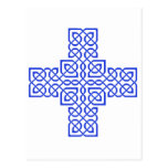 Blau des keltischen Kreuz-6 Postkarten