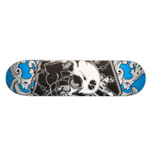 Blau Gas-verdeckte Schädelplattform Personalisierte Decks