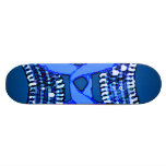 Blau kurvt Skateboard Individuelle Skateboards