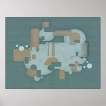 BLAU PLAKATDRUCK