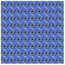 Blau-Spiralen-Wellen-Grafik-Muster Acryl Ausschnitt