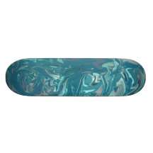 Blau u. graues Strudel-Skateboard Individuelle Skateboards