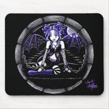 "Blau verkettete" gotische feenhafte Kunst Mousepa