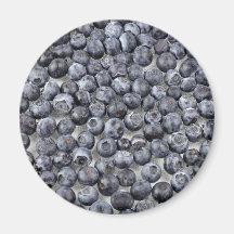 Blaubeeren auf Glas Magnete