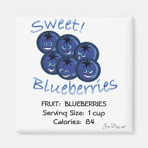 Blaubeeren Kühlschrankmagnet