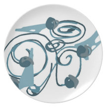 Blaubeerkuchen-Platte Party Teller
