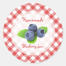 Blaubeermarmeladenaufkleber