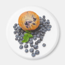 Blaubeermuffin Kühlschrankmagnet