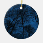 Blaue Bäume Ornamente