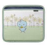 Blaue Birdie IPad Rickshaw-Hülse iPad Sleeves
