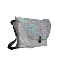 Blaue Blatt-Rickshaw-Bote-Tasche Kuriertaschen