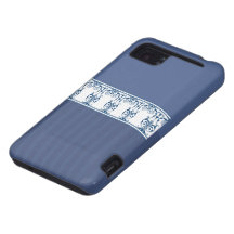 Blaue Blumen und Streifen-Kasten für HTC klar HTC Vivid / Raider 4G Case