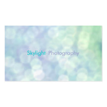 Blaue Bokeh Fotografie-Visitenkarten