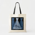 BLAUE Brautjungfer kleidet BaumwollTaschen-Tasche