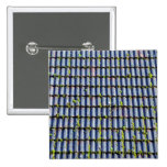 Blaue Dachspitze mit Moosen Anstecknadelbutton